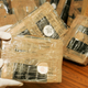 Belgian federal police handling seized cocaine in Brussels in April 2007; stock photo.